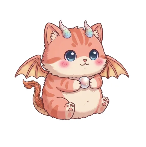珊瑚色のDraねこ